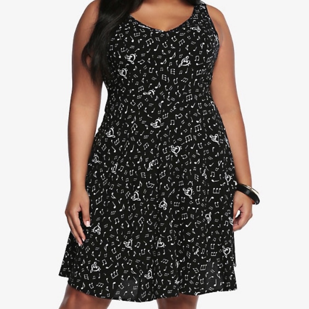 Torrid Music notes skater dress